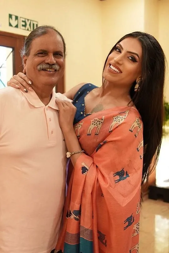 Rani with her father 